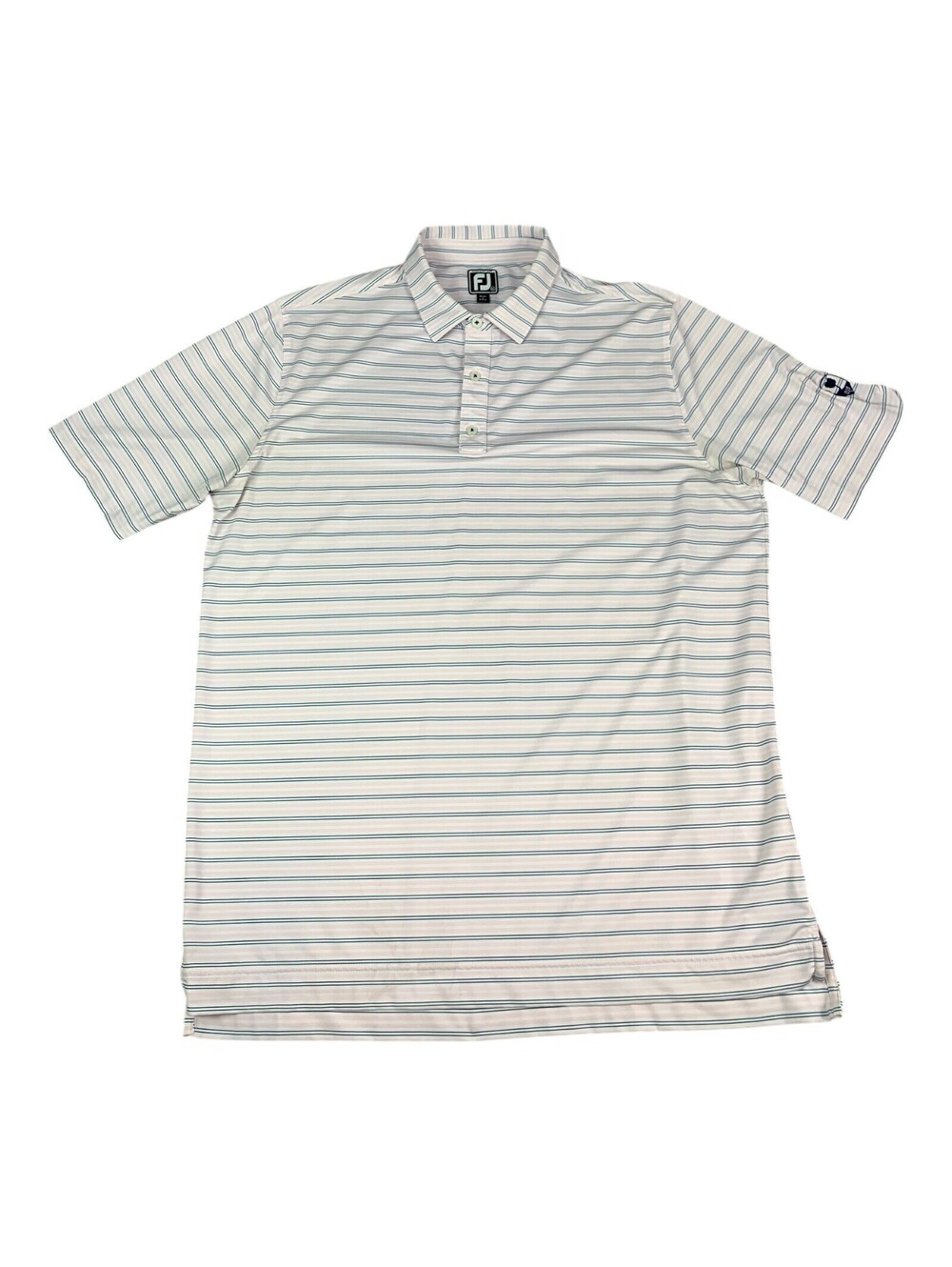 FootJoy FJ Golf Polo Shirt, Athletic Fit, Pink Striped, Men’s Size XL